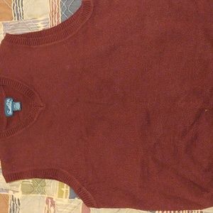 Men's medium burgundy sweater vest